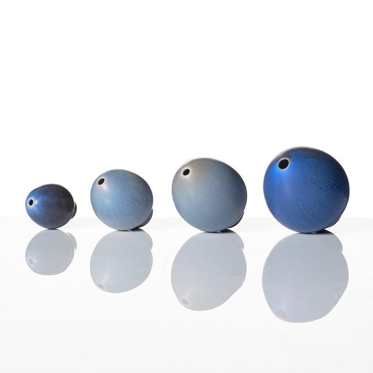 Berndt Friberg, vaser, 5 st och skålar, 2 st, Gustavsbergs studio 1962-65.