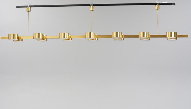 Hans-Agne Jakobsson, a monumental ceiling lamp model T 261/14, Hans-Agne Jakobsson AB, Markaryd, 1950s-60s.