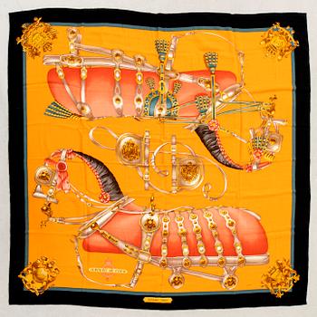 Hermès, scarf "Harnais de Cour".