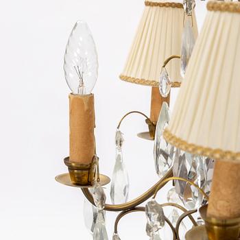 A Baroque style chandelier, mid 20th Century.