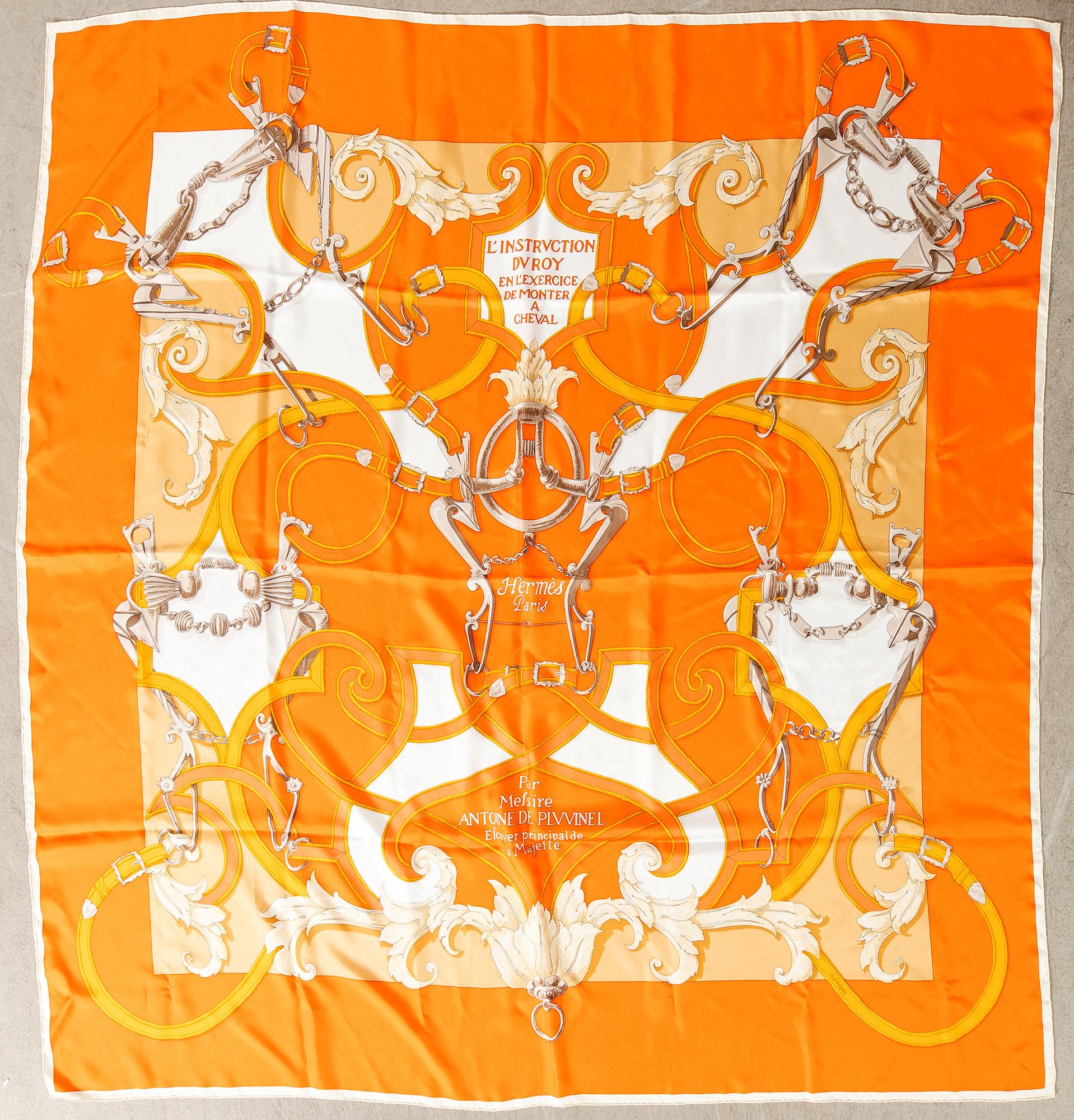 Hermès scarf "The Instruction of the King, in the Art of Horse Riding".