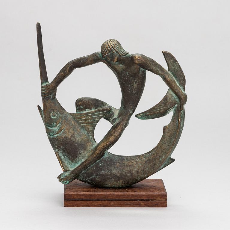 Edwin Scharff, a bronze sculpture, signed, marked 166/600.