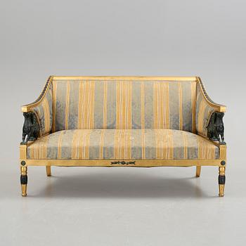 SOFFA, sengustaviansk-stil, Nordiska kompaniet, etikettmärkt.