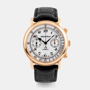 Audemars Piguet, Jules Audemars, "Breguet Numerals", chronograph, wristwatch, 41 mm.