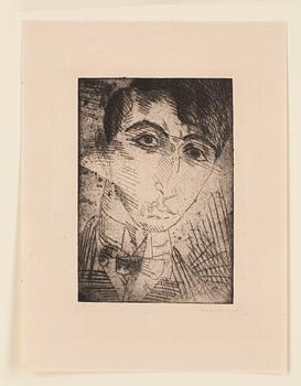 Isaac Grünewald, "Self-portrait".