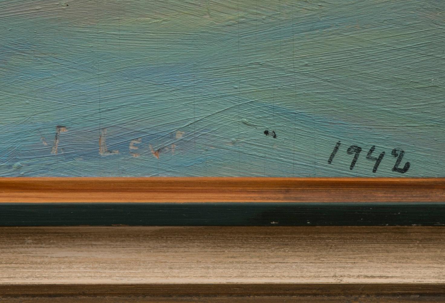 VASILI LEVI, olja på pannå, signerad och daterad 1942.