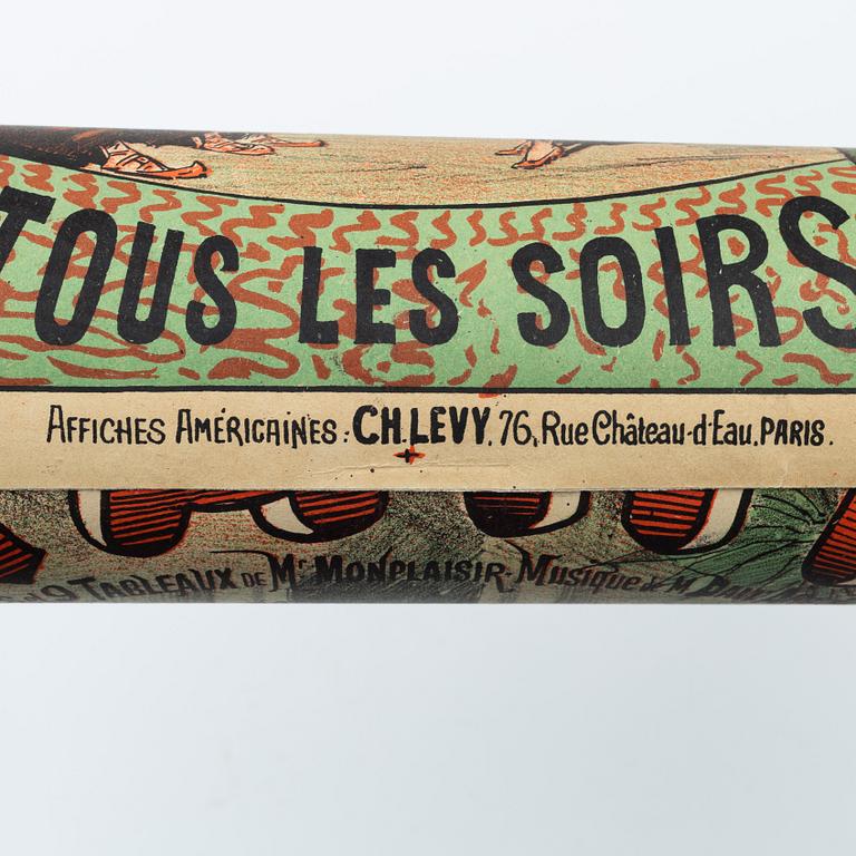 Litografisk affisch, "Brahma", Affiches Américaines, Ch. Levy, Paris, Frankrike, sent 1800-tal.