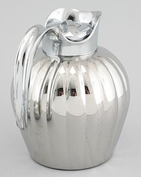 TERMOSKANNA samt PÅSKÄGG, 2 st, rostfritt stål, delvis Sigvard Bernadotte, Georg Jensen, 2000-tal.