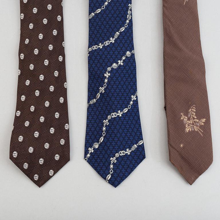 Chanel, slipsar, 3 st.