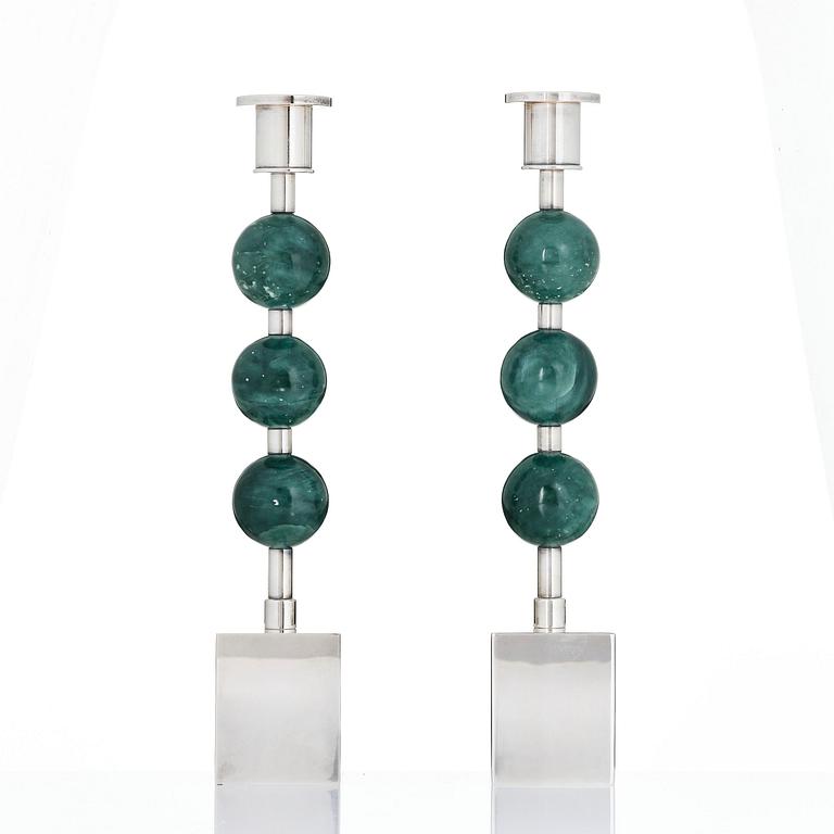 Sigurd Persson, Candlesticks, a pair, “Tre Kulor”, Sigurd Persson Design.