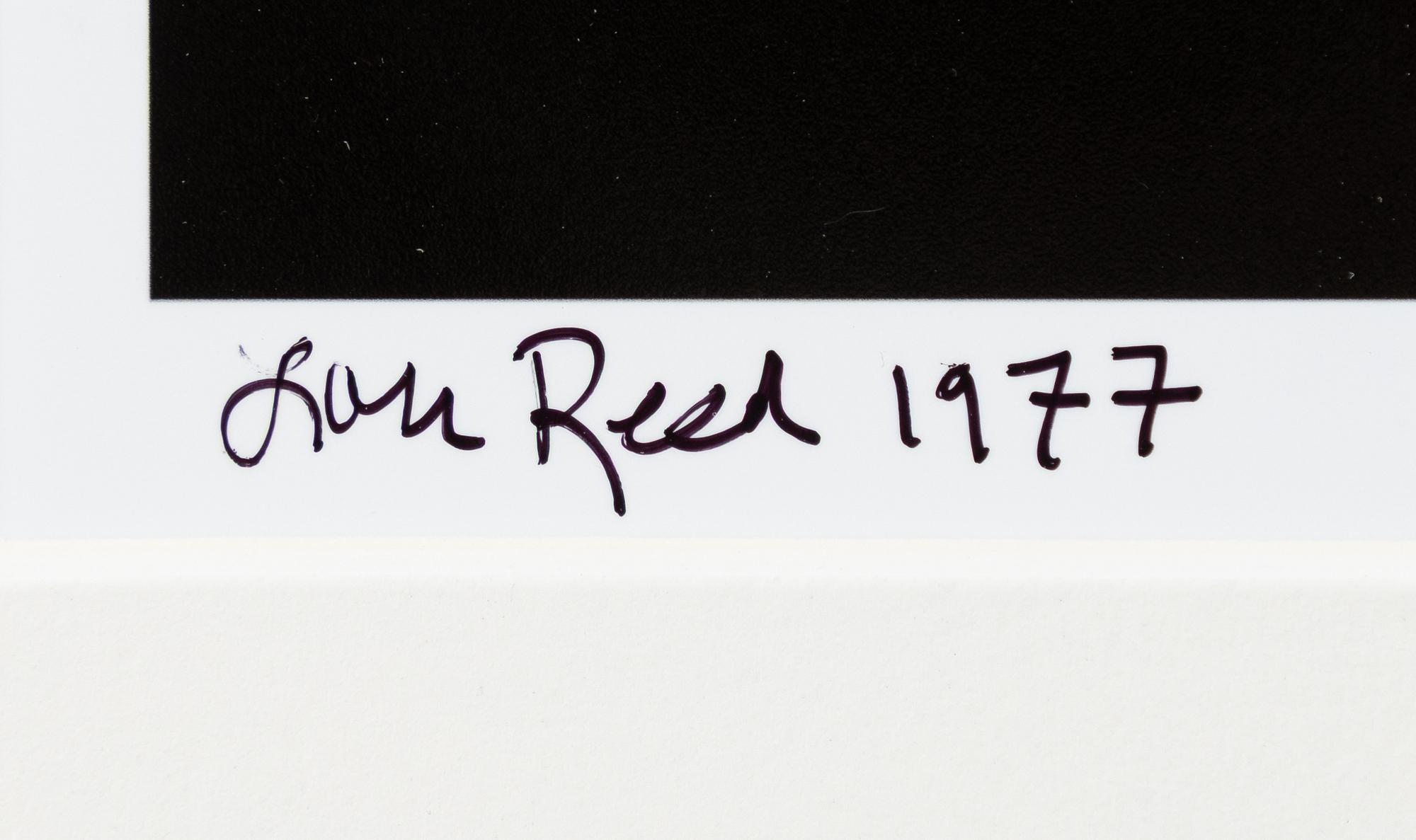 Lynn Goldsmith, "Lou Reed recording studio", 1977.