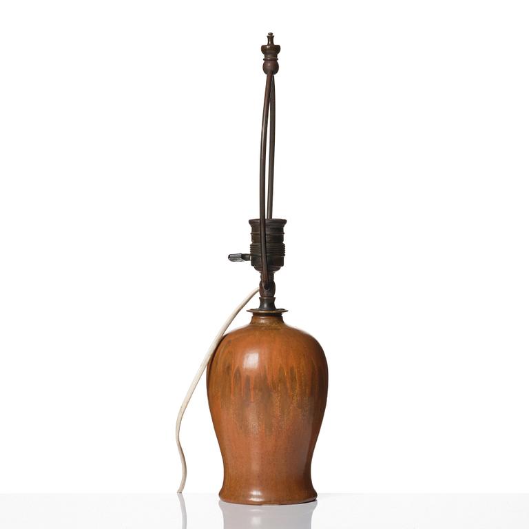 Patrick Nordström, a stoneware table lamp, Royal Copenhagen 1920.