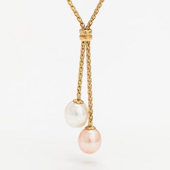Halsband, 18K guld, odlade pärlor. Le-Gi, Italien.