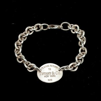 ARMBAND, sterling silver, Tiffany & Co., vikt 26,1 g.