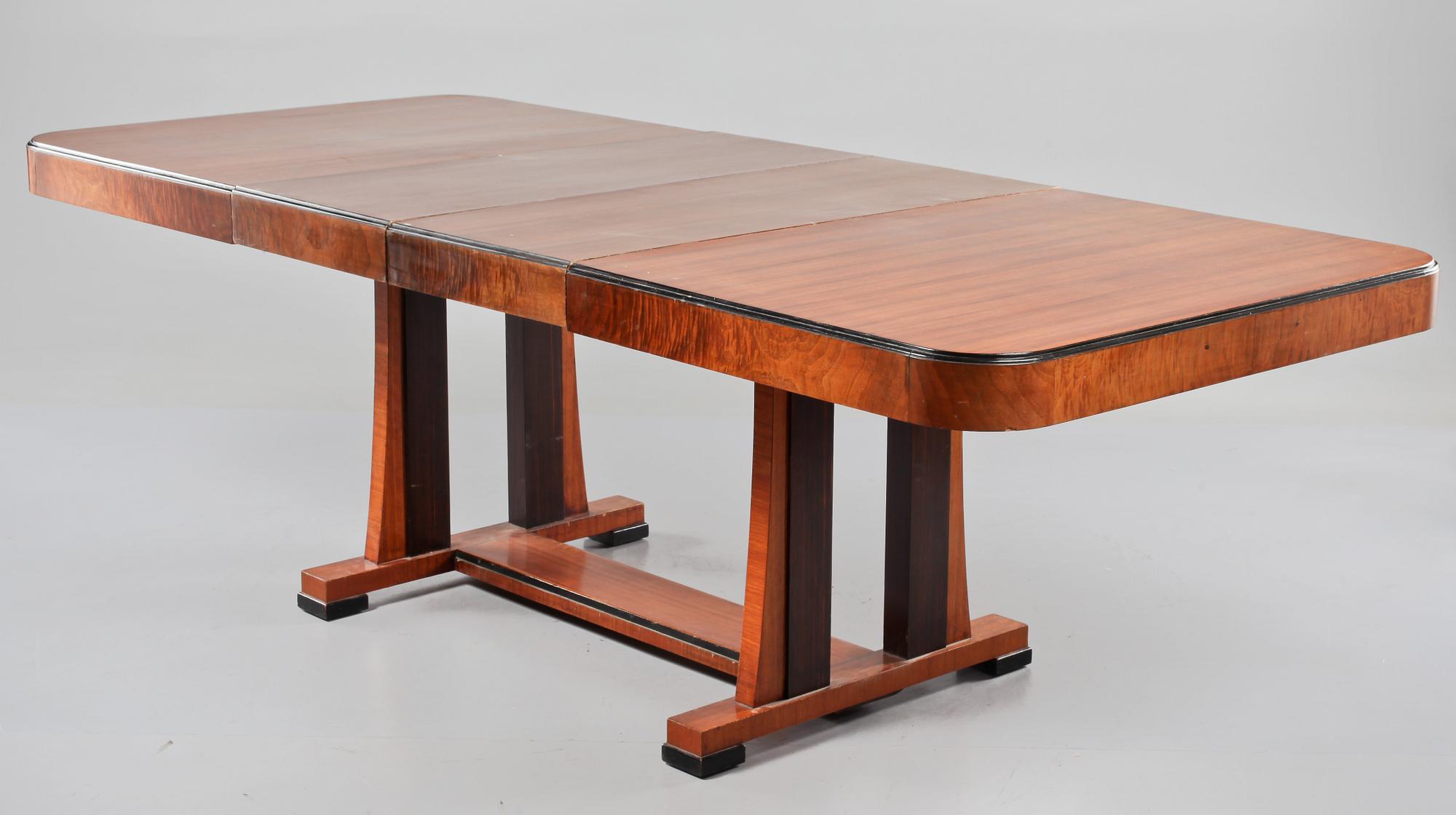 BORD samt STOLAR, 6 st, art déco, 1900-talets första hälft.