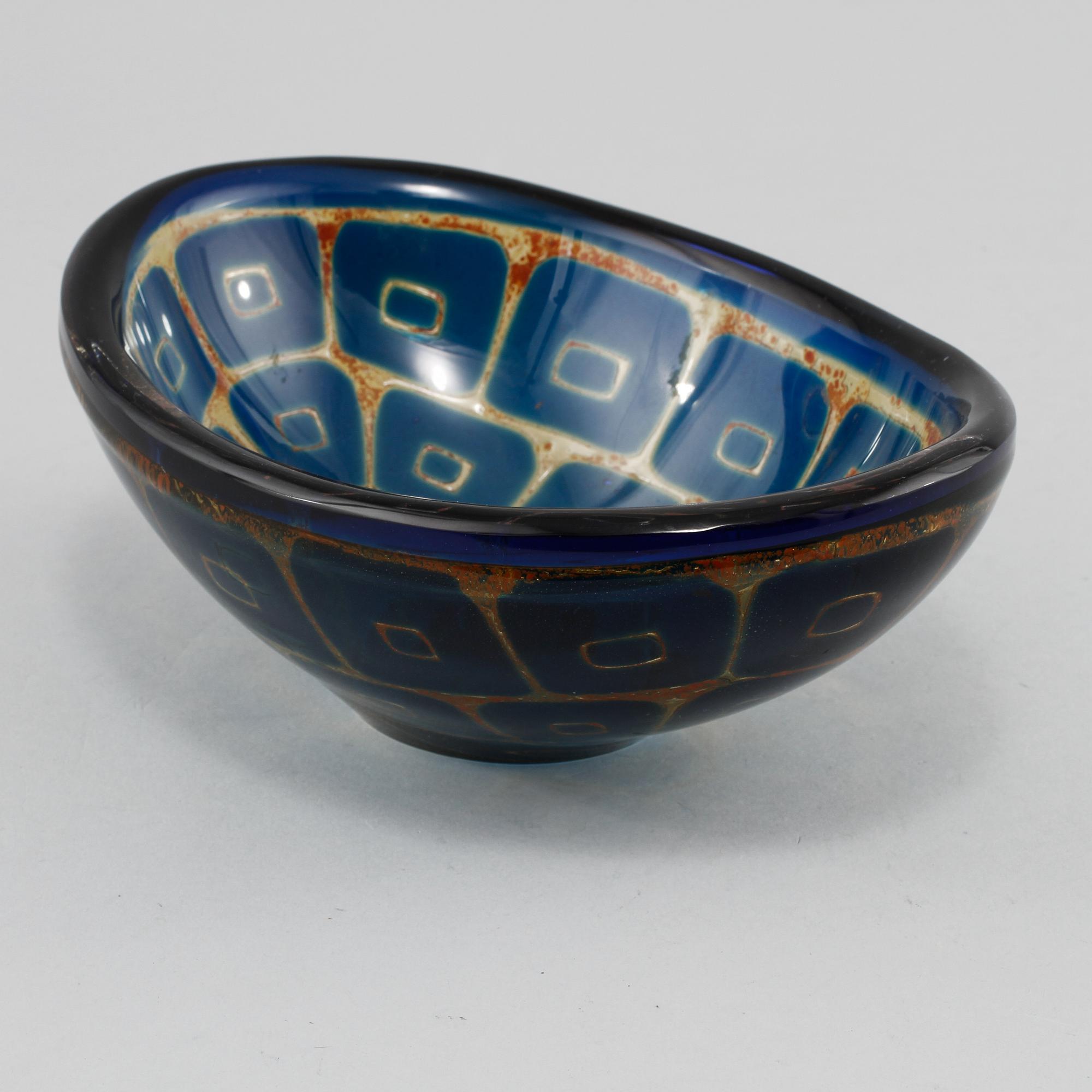 SKÅL, glas, "Ravenna", Sven Palmqvist, Orrefors, 1900-talets tredje kvartal.