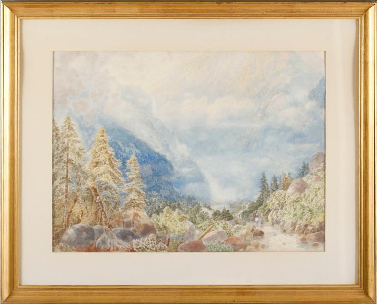 OKÄND KONSTNÄR, akvarell, 1800-talets senare del.
