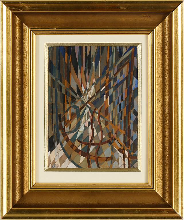 LENNART RODHE, gouache, monogramsignerad.