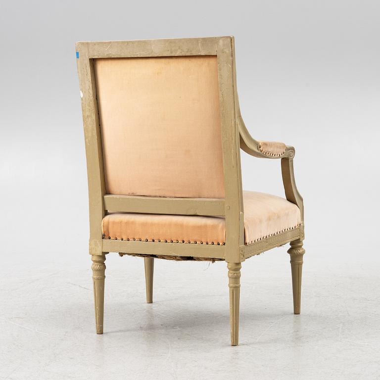 Karmstol, gustaviansk, 1700-talets slut.