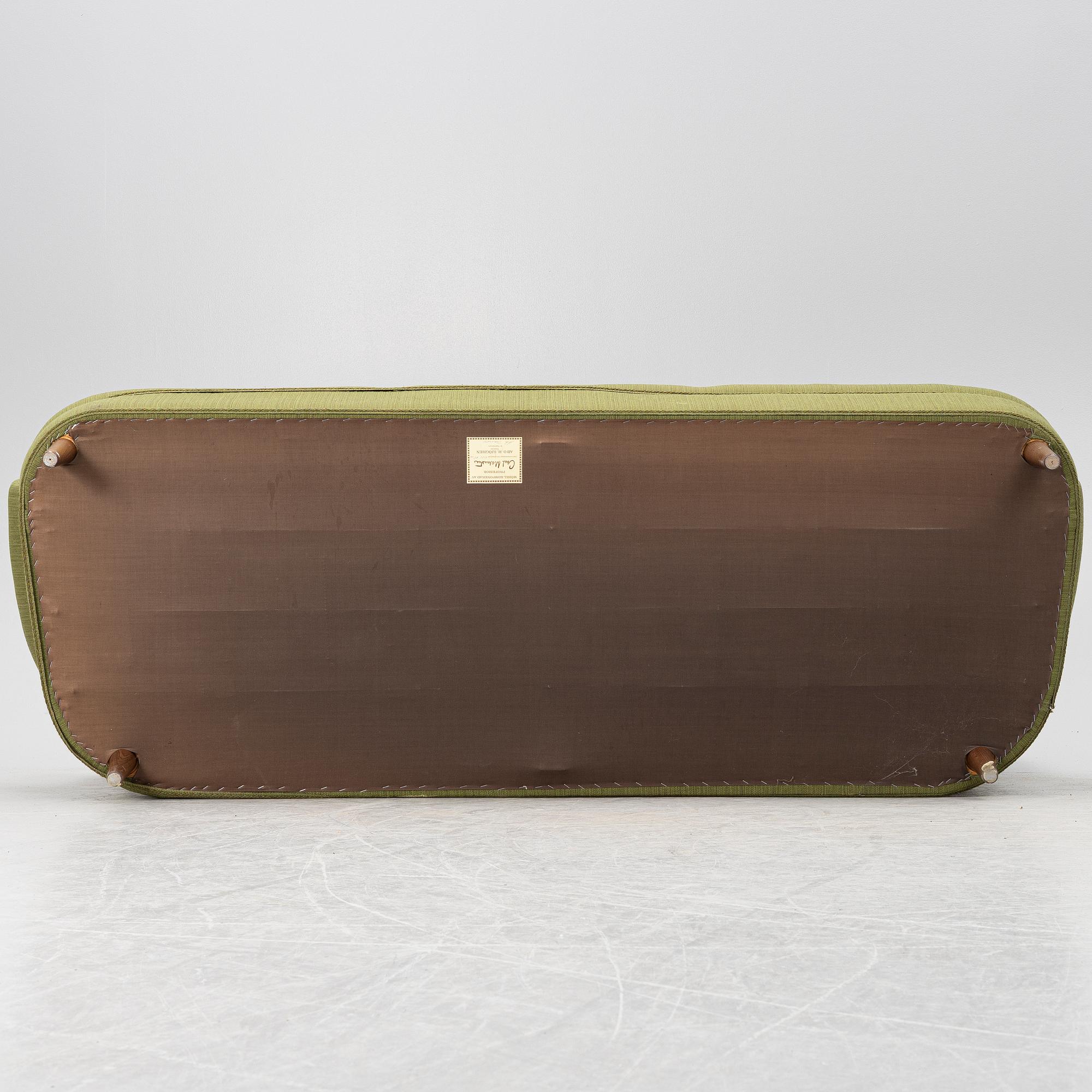 Carl Malmsten, soffa, "Hemmakväll", O.H. Sjögren, 1980-tal.