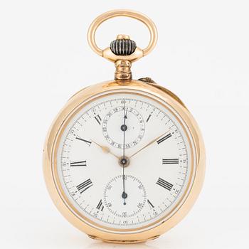 Pocket watch, chronograph, 50 mm.