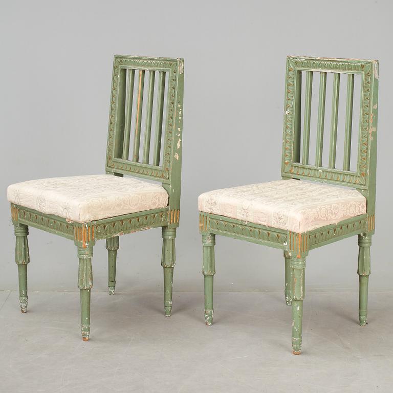 STOLAR, ett par. Gustavianskt provinsarbete, 1800-talets första hälft.