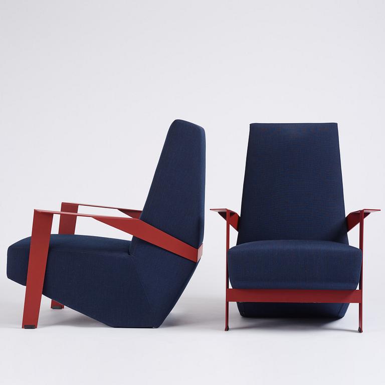 Patricia Urquiola, a pair of "Silver Lake" armchairs, Moroso, Italy post 2010.