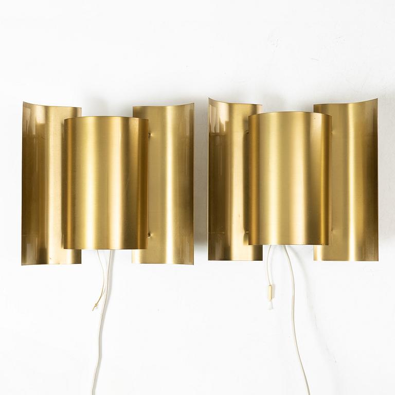 Sven Ivar Dysthe, a pair of 'Butterfly' wall lights, Hövik, Norway, second half of the 20th century.