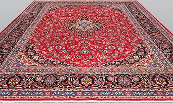 A Meshed carpet, c. 406 x 310 cm.