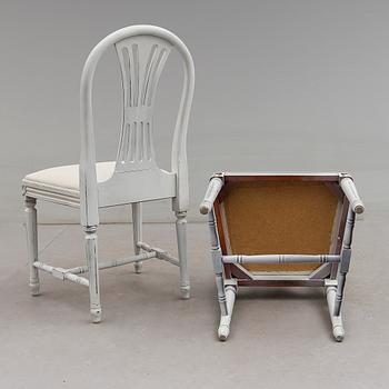 STOLAR, 8 st, gustaviansk stil, 1900-talets andra hälft.