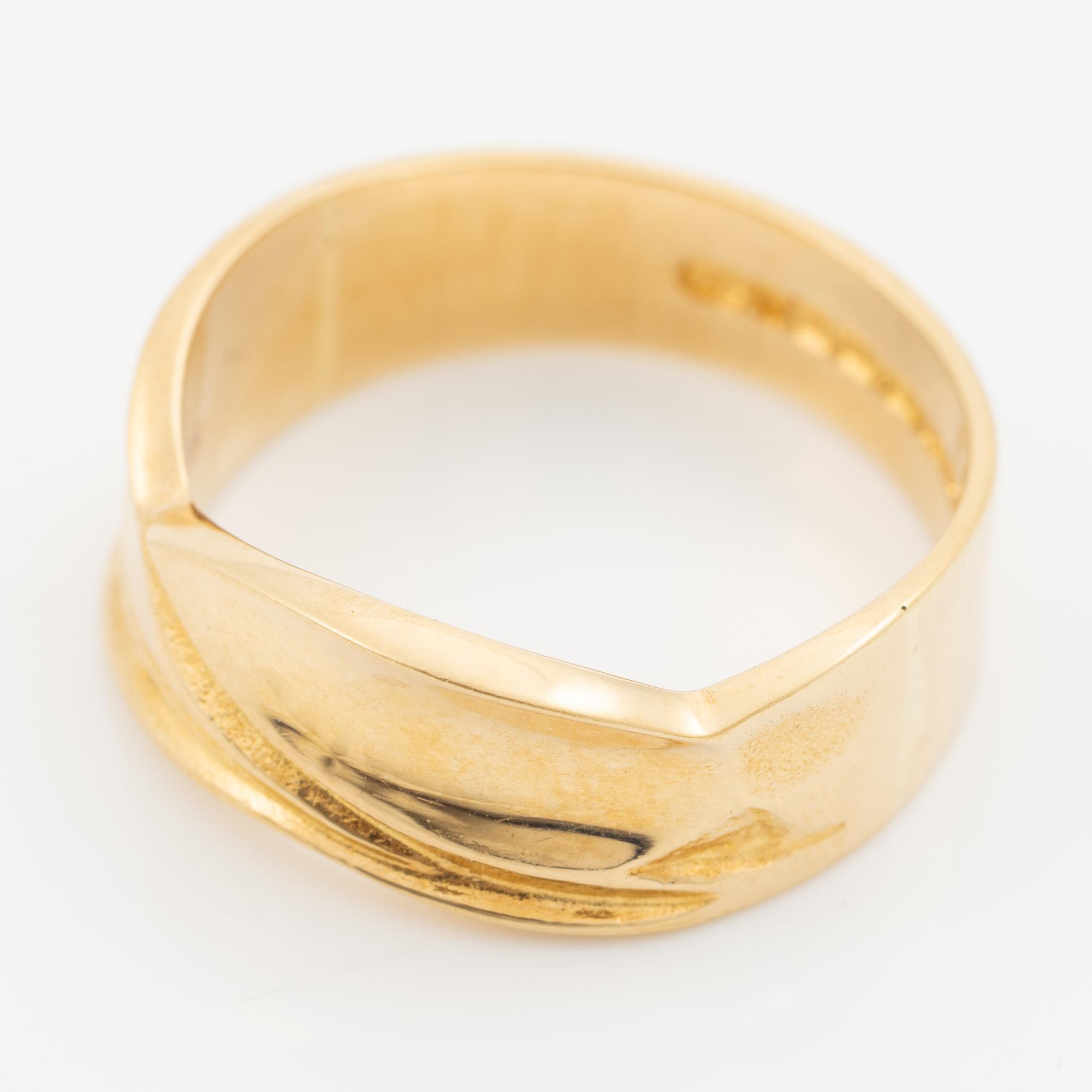 Lapponia, ring 18K gold, Finland 1981.