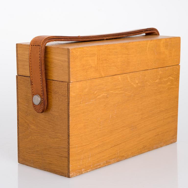 KAJ FRANCK, A LIQUOR BOX, 'Napakymppi' (Bull's-eye) for Nuutajärvi 1961-1968.