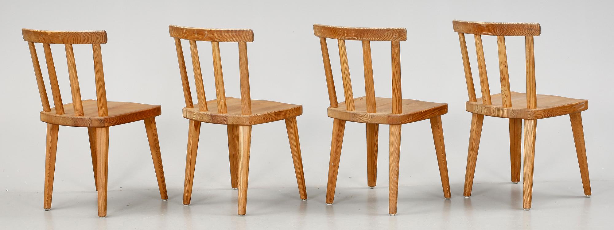 STOLAR, 4 st, "Utö", Axel Einar Hjorth, Nordiska Kompaniet, 1930-tal.