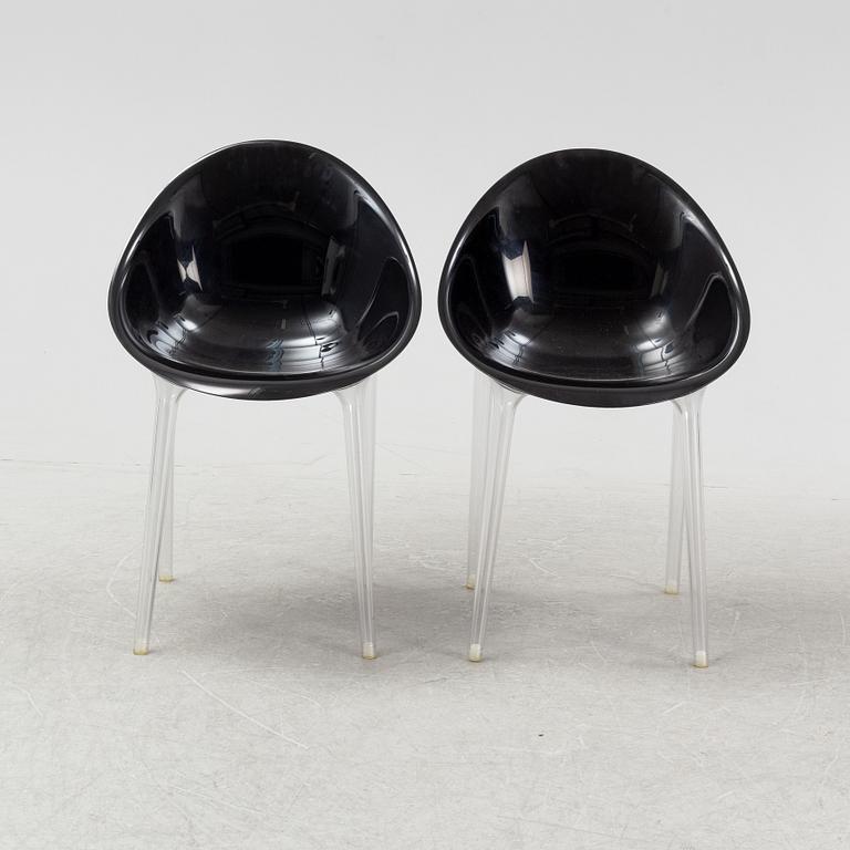 Philippe Starck, a pair of 'Mr. Impossible' chairs from Kartell, Italy.