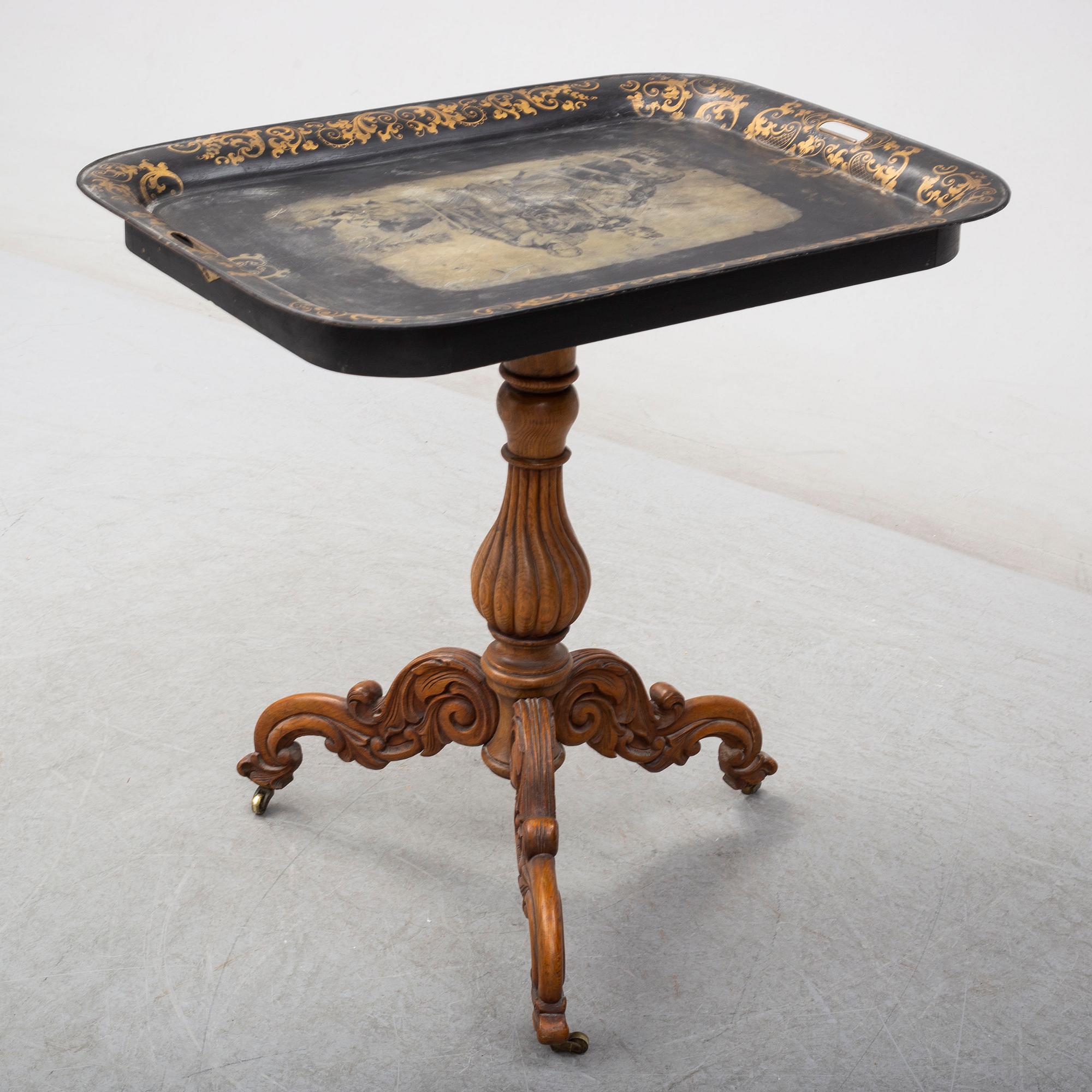 BRICKBORD / FÄLLBORD, senempire, 1800-talets mitt.