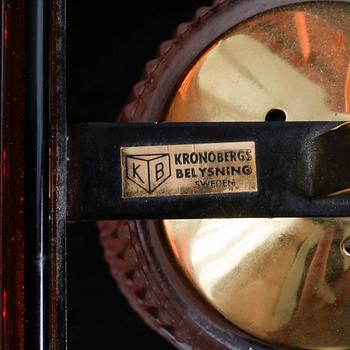 TAKLAMPA, Mac Hegerup för Kronobergs Belysning, 1900-talets tredje kvartal. Total höjd ca 105 cm.