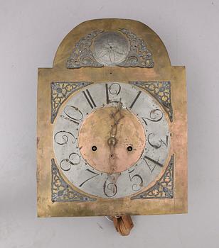 KLOCKHÖRNSKÅP, allmoge, 1800-talets första hälft.