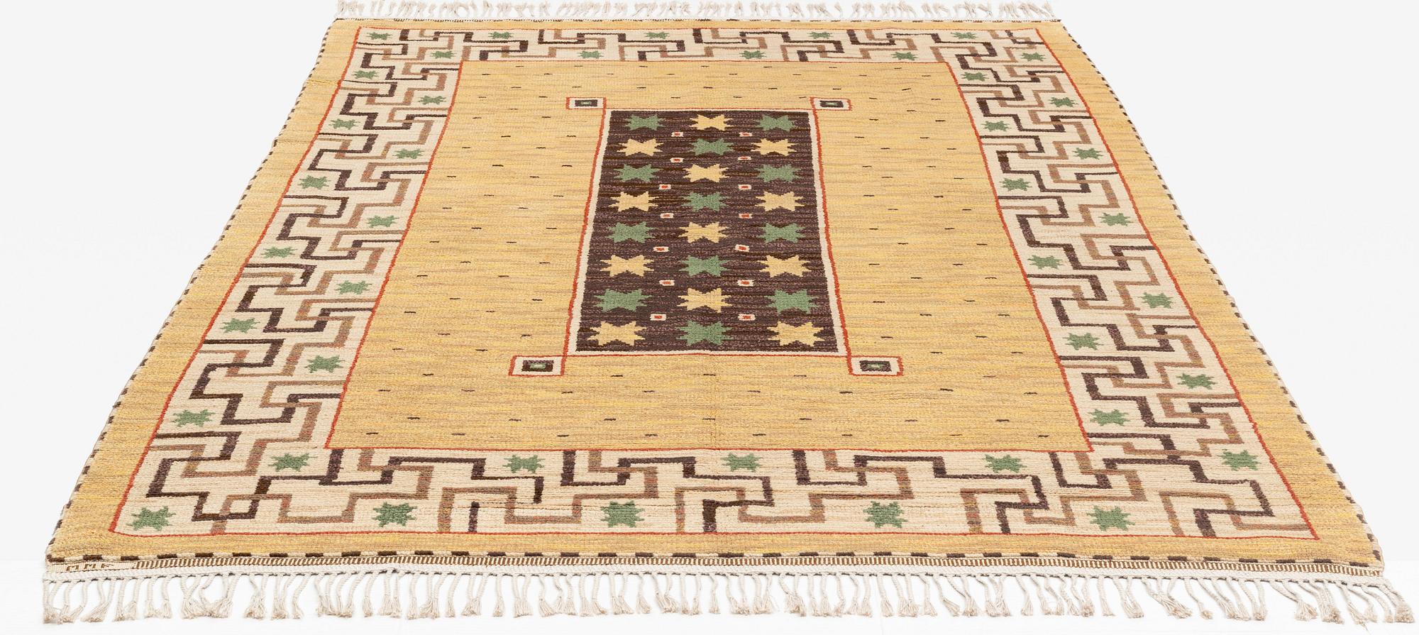 Märta Måås-Fjetterström, A carpet, "Il Greco", knotted pile, ca 302 x 213 cm, signed MMF.