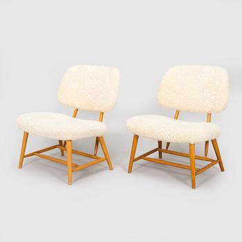 Alf Svensson, armchairs, a pair, "TeVe", second half of the 20th century.