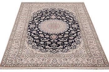 A carpet, Nain, part silk, 6 laa, ca 310 x 204 cm.