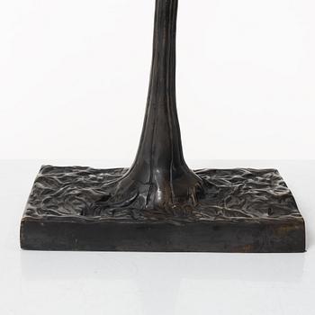 A bronze table lamp, circa 2000.