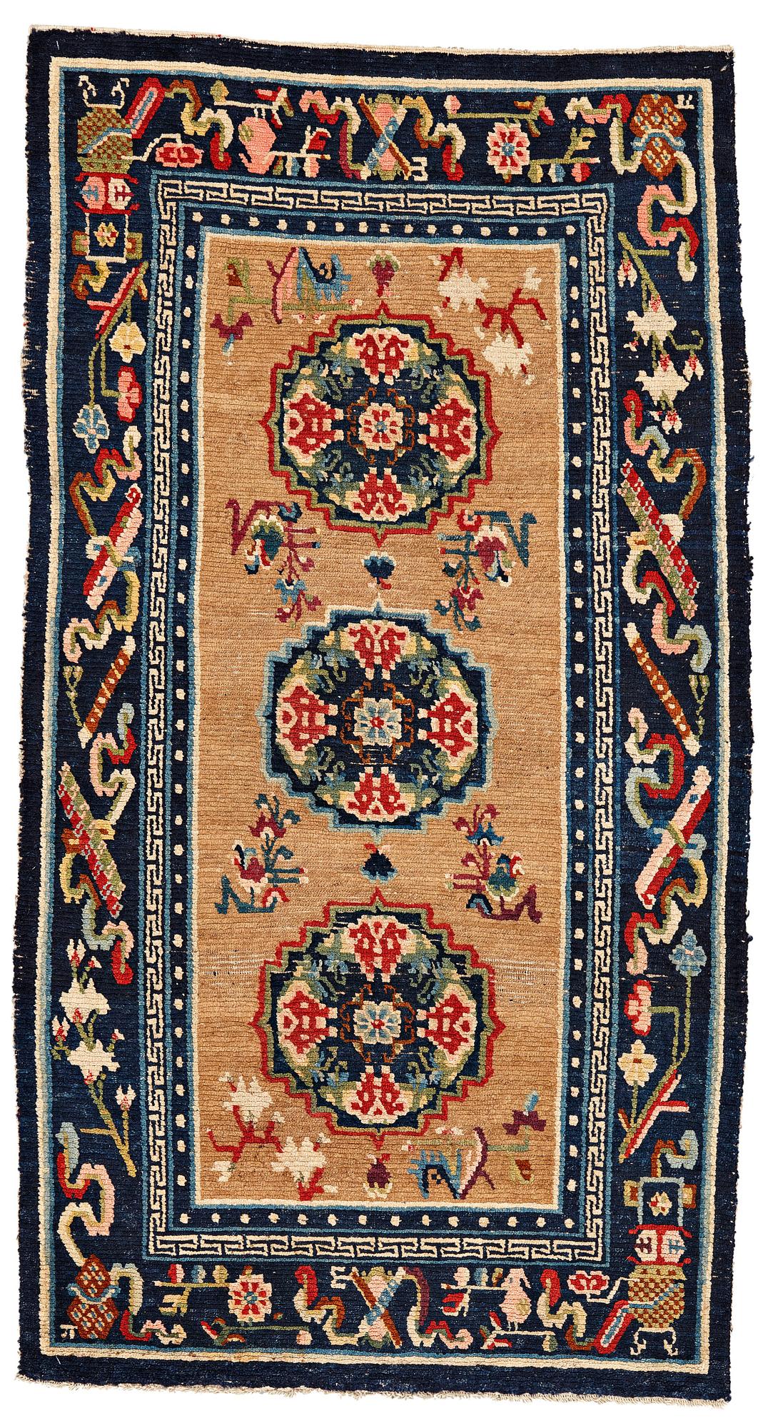 MATTA, antik/semiantik Tibet, omkring 1900-25, ca 133 x 70,5 cm.