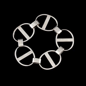 A Sigurd Persson sterling necklace and bracelet, Stockholm 1979.