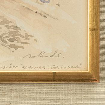 Roland Svensson, "Bredsändsdynerna med självsådd tallskog på avblåst klapper" (Gotska Sandön).