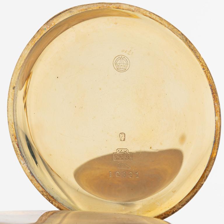 Bore, pocket watch, hunter, 50,5 mm.