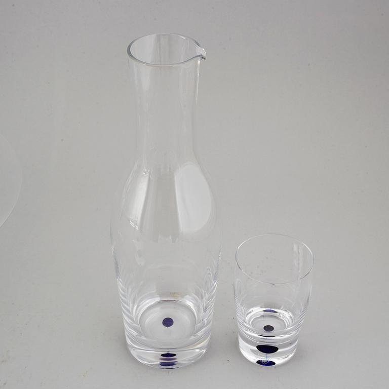 ERIKA LAGERBIELKE, glasservis, 54 delar, "Intermezzo", Orrefors.