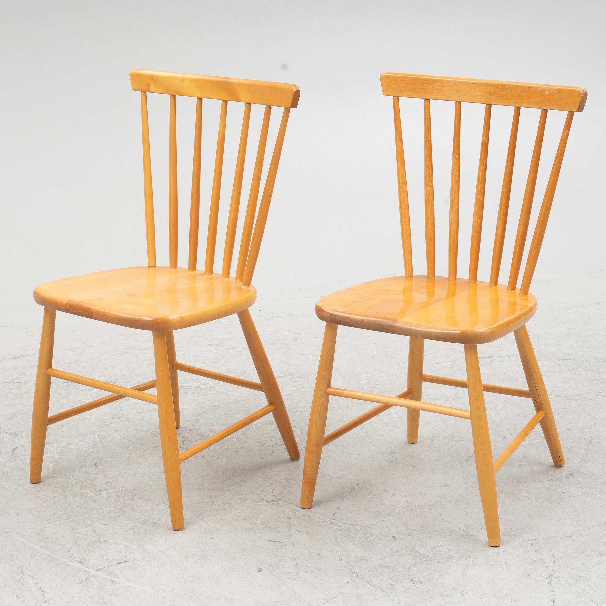 Ten chairs, late 20th Century.