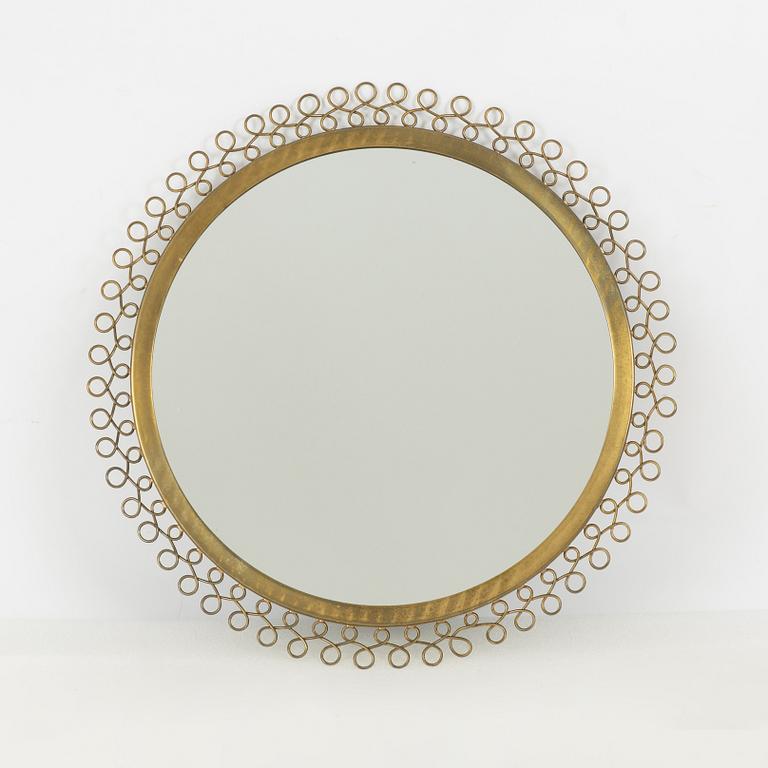 A Swedish Modern mirror, 1940's/50's.