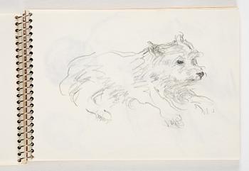 Lotte Laserstein, 4 skissböcker med blyertsteckningar.