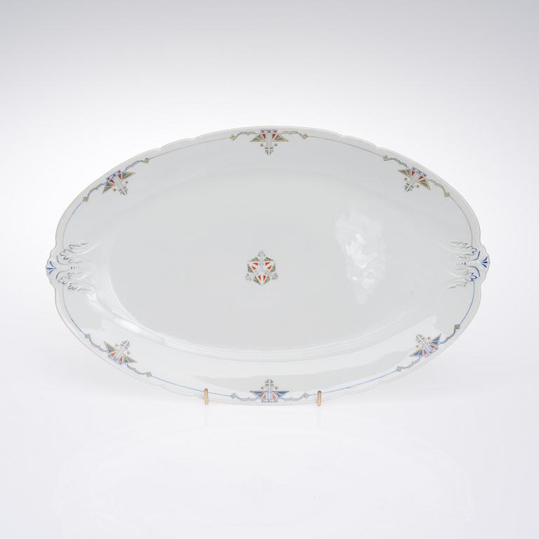 MATSERVIS, ca 64 delar, porslin, Weimar, Tyskland tidigt 1900-tal.